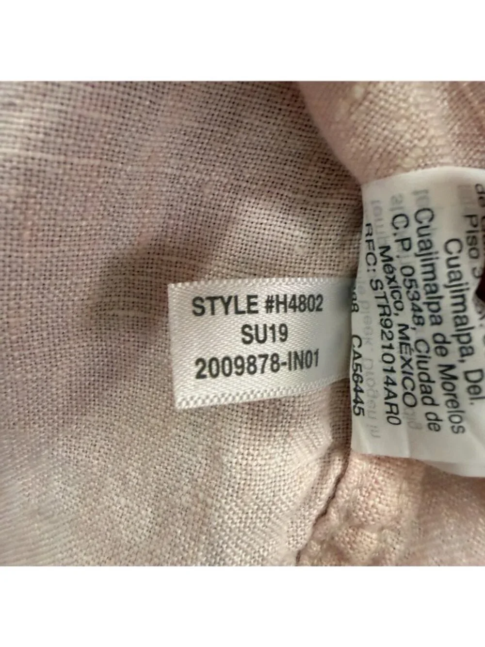 J.Crew Linen Shirt Men XL Pink Solid Classic Fit Short Sleeve Button-Down